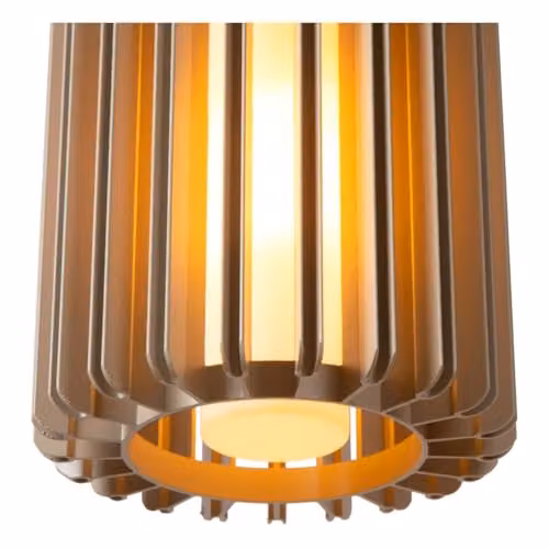 Lucide Lambres Taupe Pendant Light, Diameter: 15 cm – 3