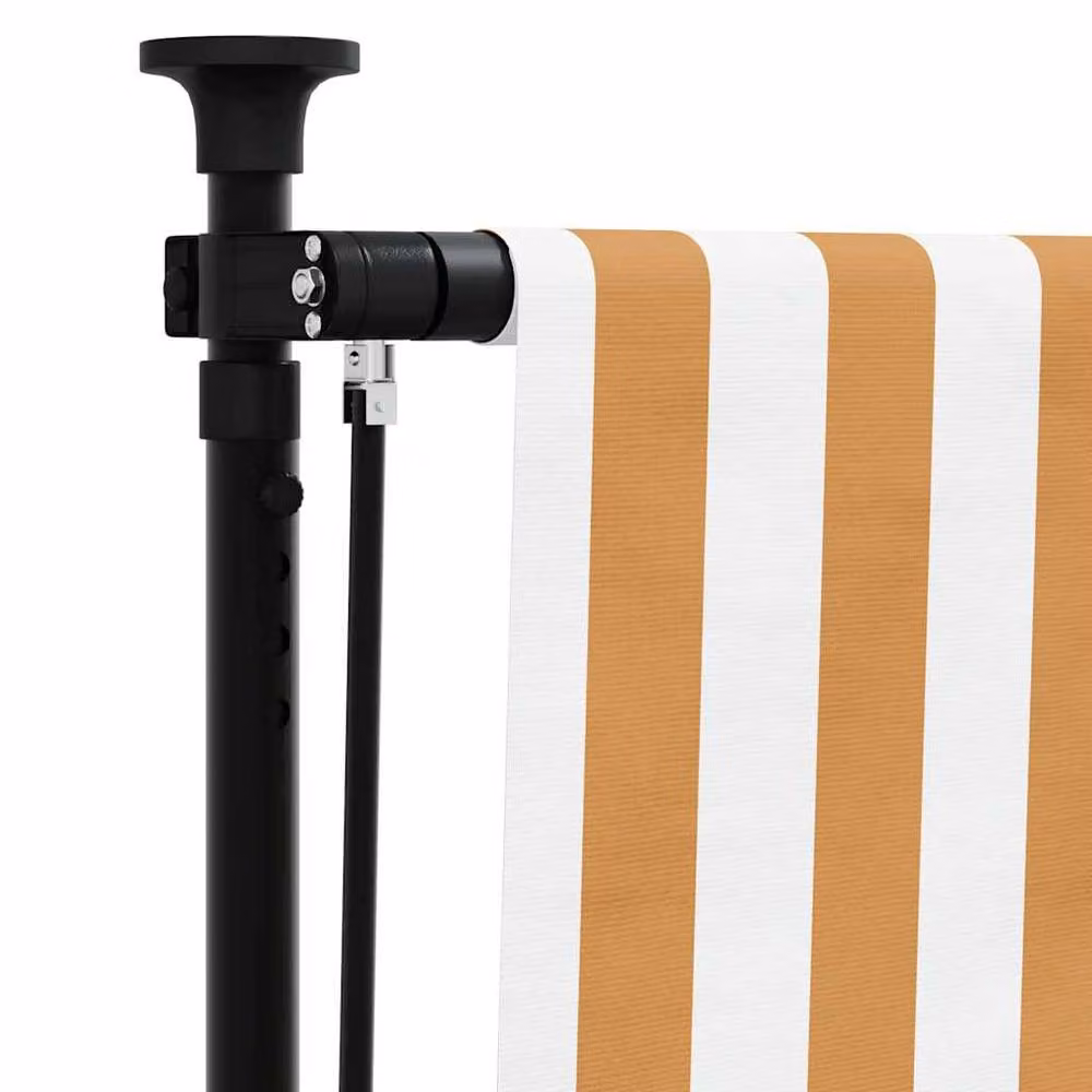Berkfield Home Outdoor Roller Blind in Orange, White and Anthracite, W: 120 cm, H: 270 cm – 4