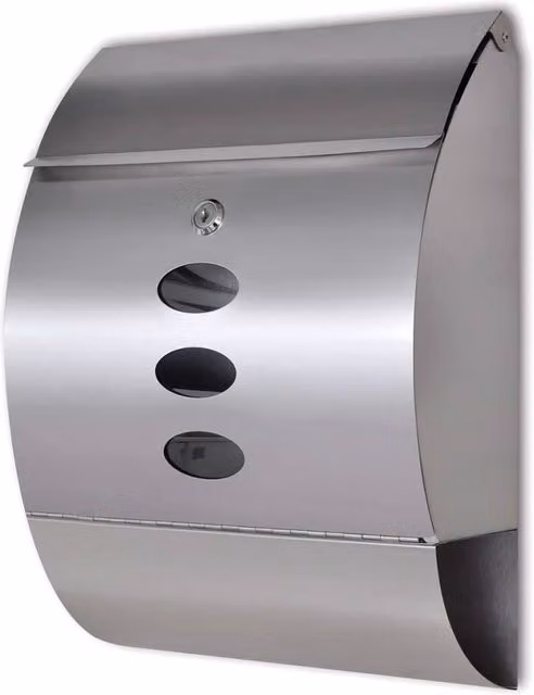 Berkfield Home Stainless Steel Mailbox in Silver