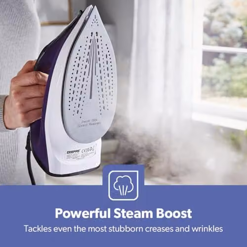 GEEPAS 2400W Steam Iron with Anti-Calc Function in Purple – 4