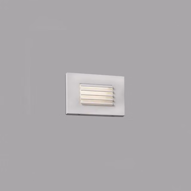 Faro Spark White Rectangular LED Recessed Outdoor Ground Light for Stairs and Gardens