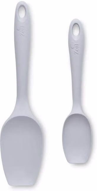 Zeal Silicone Spatula Spoons, Set of 2, Grey
