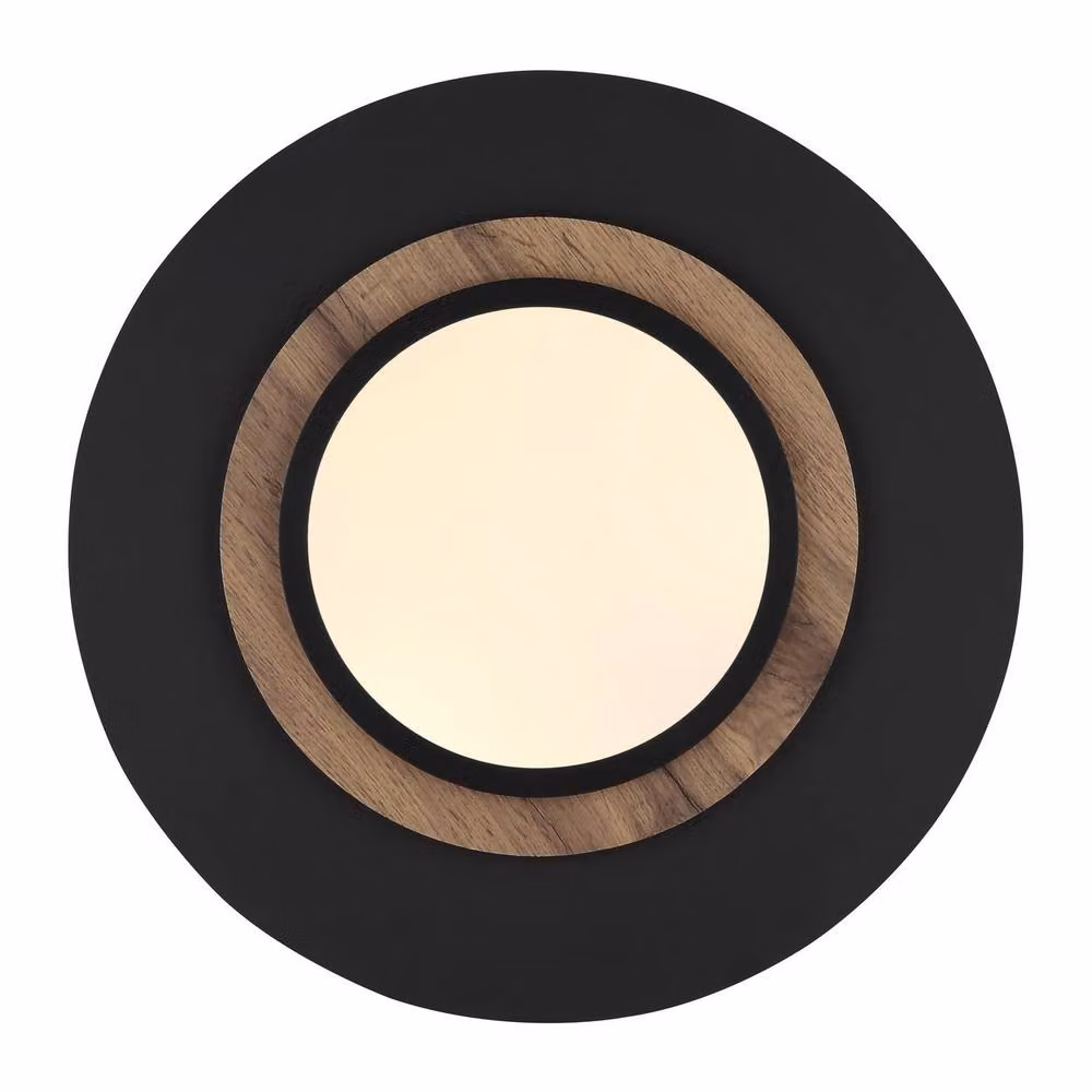 Netlighting Kory Semi Flush Ceiling Light in Matt Black with Warm White LED – 3