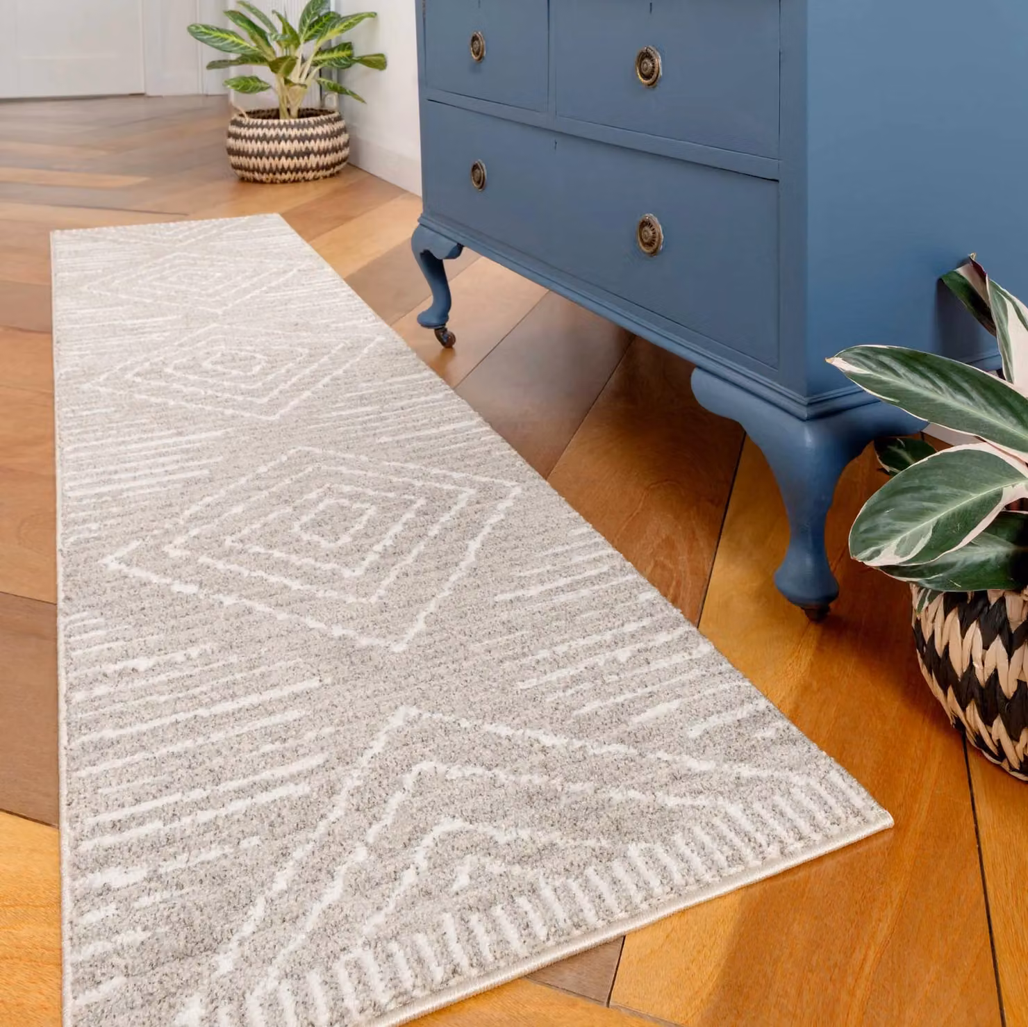 Kukoon Moroccan Berber Super Soft Rug in Beige, W: 60 cm x L: 240 cm – 2