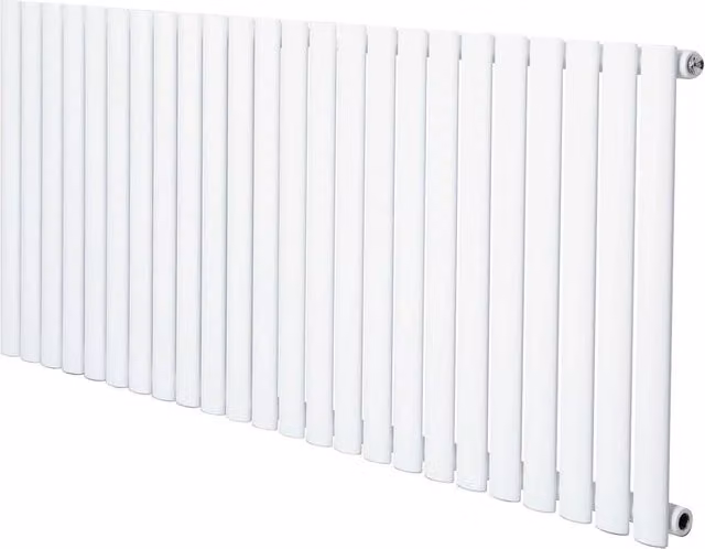 Monstershop Oval Single Column Steel Radiator, White, W/H: 60.0 x 144.0 cm