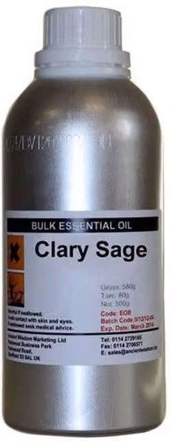 KDMK Clary Sage Essential Oil, 0.5 kg, Silver