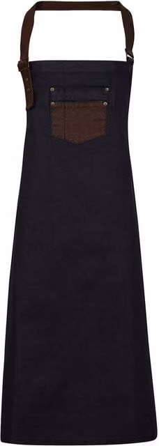 Premier Bibbed Apron in Dark Indigo Blue