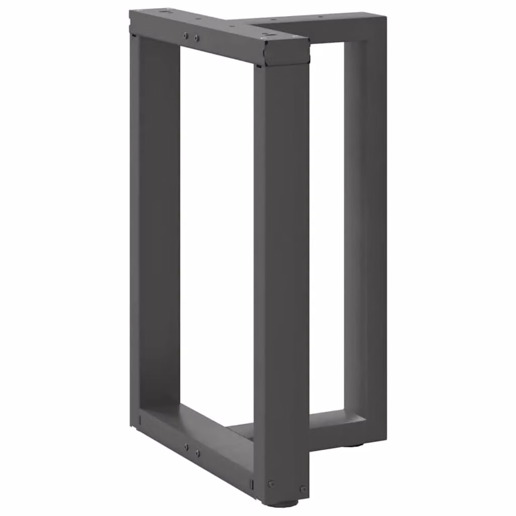 Berkfield Home T-Shaped Dining Table Legs, 2 Piece Steel Set in Anthracite and Black, W: 50 cm, D: 35 cm, H: 72-73 cm – 3