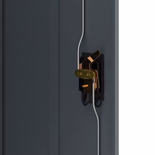 vidaXL Anthracite Steel File Cabinet with Lock and Adjustable Shelves, W/D/H: 90 x 40 x 105 cm – 4