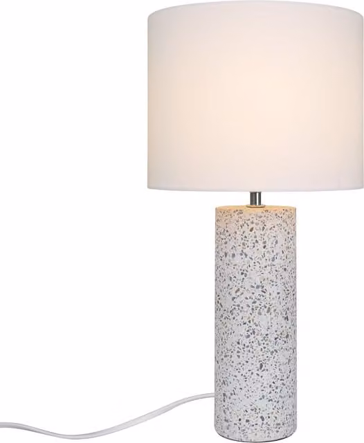 Nordlux Antiga White Terrazzo Table Lamp with E27 Socket