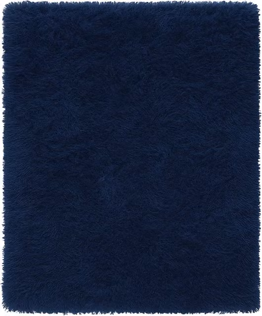 Velosso Supersoft Shaggy High Pile Rectangular Rug in Blue, W: 80 cm, L: 150 cm