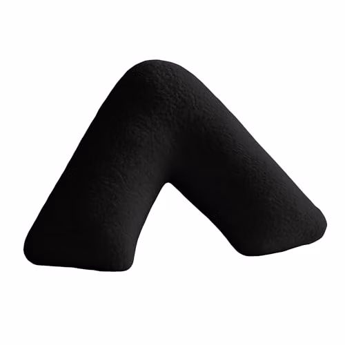 Snug City Black Teddy Fleece V Shaped Pillowcase – 2