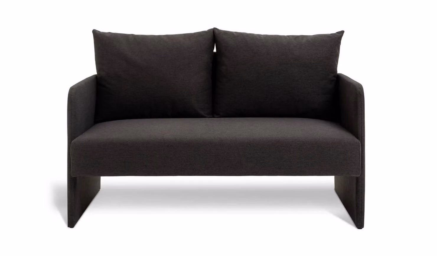 Cheap Furniture Warehouse Dixon Small 2 Seater Fabric Sofa in Grey, W/D/H: 120 x 70 x 80 cm