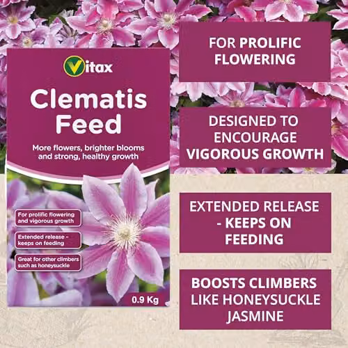 Vitax Slow Release Granulate Clematis Feed for Climbers, 900g – 2