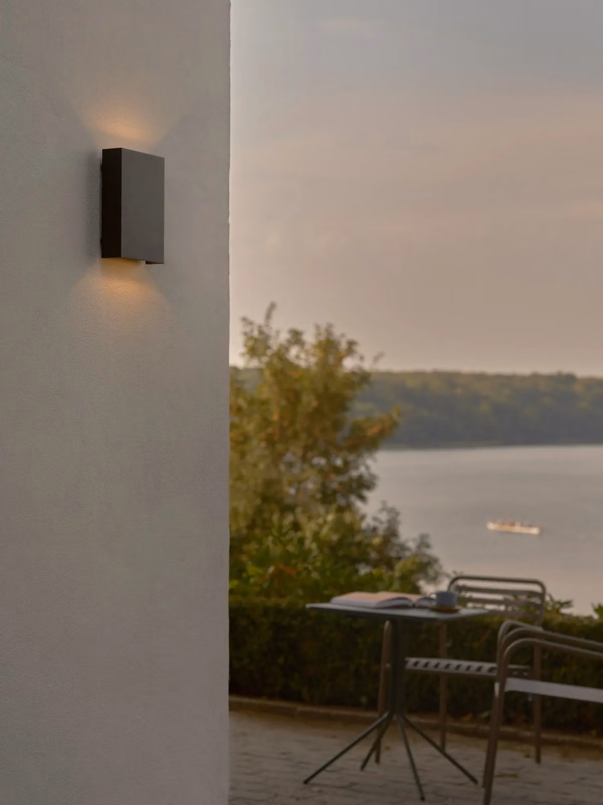 Nordlux Fold Black Metal LED Outdoor Wall Light with Warm White Up and Down Lighting, IP54 Rated – 3