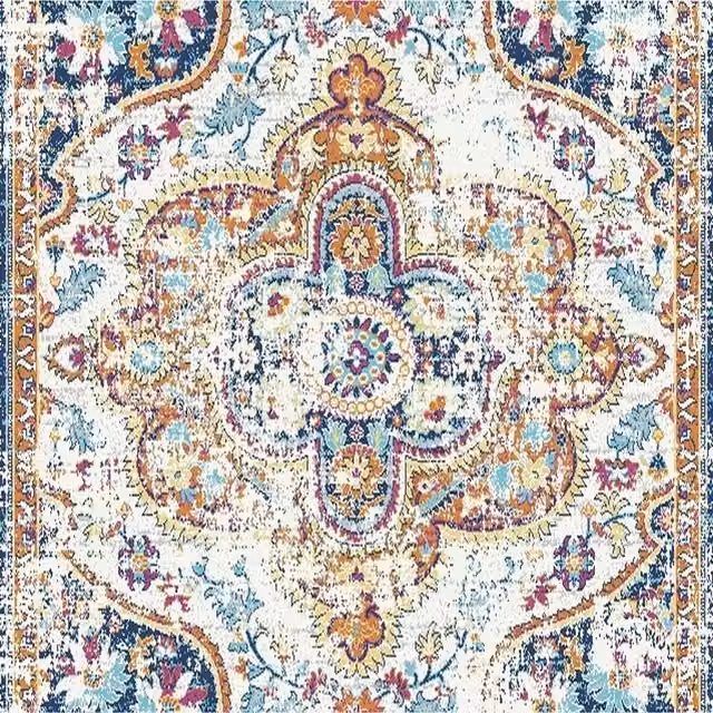 The Rug House Multicolour Geometric Medallion Living Area Rug, W: 230 cm, D: 160 cm
