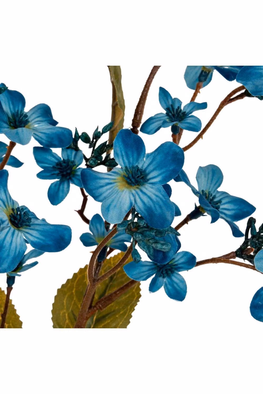 KDMD Blue Vernicia Fordii Spray Soft Powder-Blue Artificial Plastic Flowers – 2