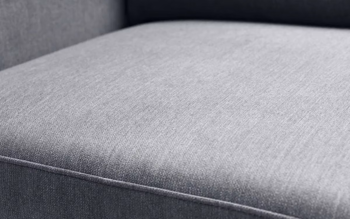 Ashfield Reversible Grey Linen L-Shape Corner Sofa with Matching Ottoman – 4