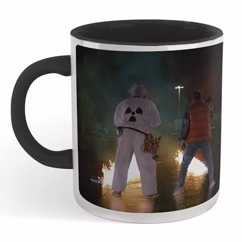 Zavvi Back to the Future First Test Ceramic Mug in Black and Multicolour