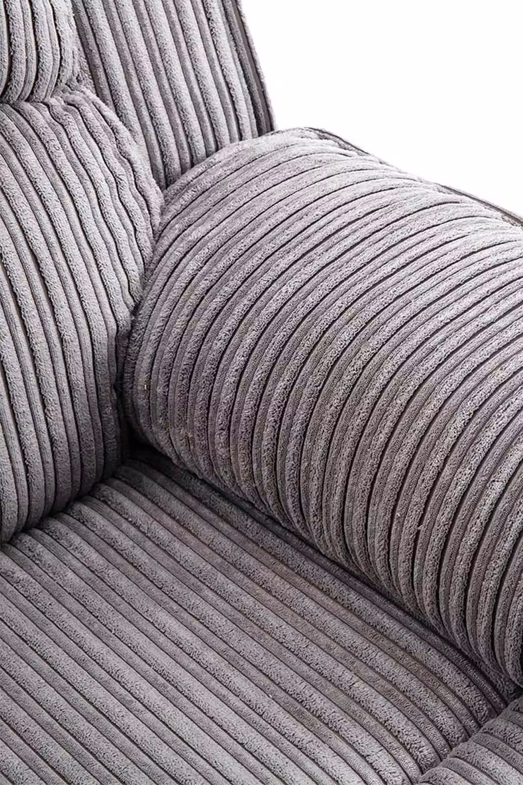 More4Homes Postana Grey Jumbo Cord Electric Recliner Sofa Set with 2 Seater and 3 Seater Sofas – 3