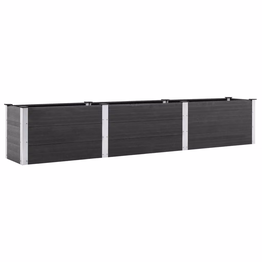 Berkfield Home Garden Grey WPC Raised Bed W: 300 cm, D: 50 cm, H: 54 cm – 2