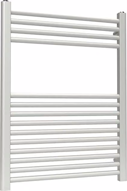 Lux Heat Coloured Wall Mounted Towel Radiator in Dove Grey, H: 80 cm x W: 60 cm