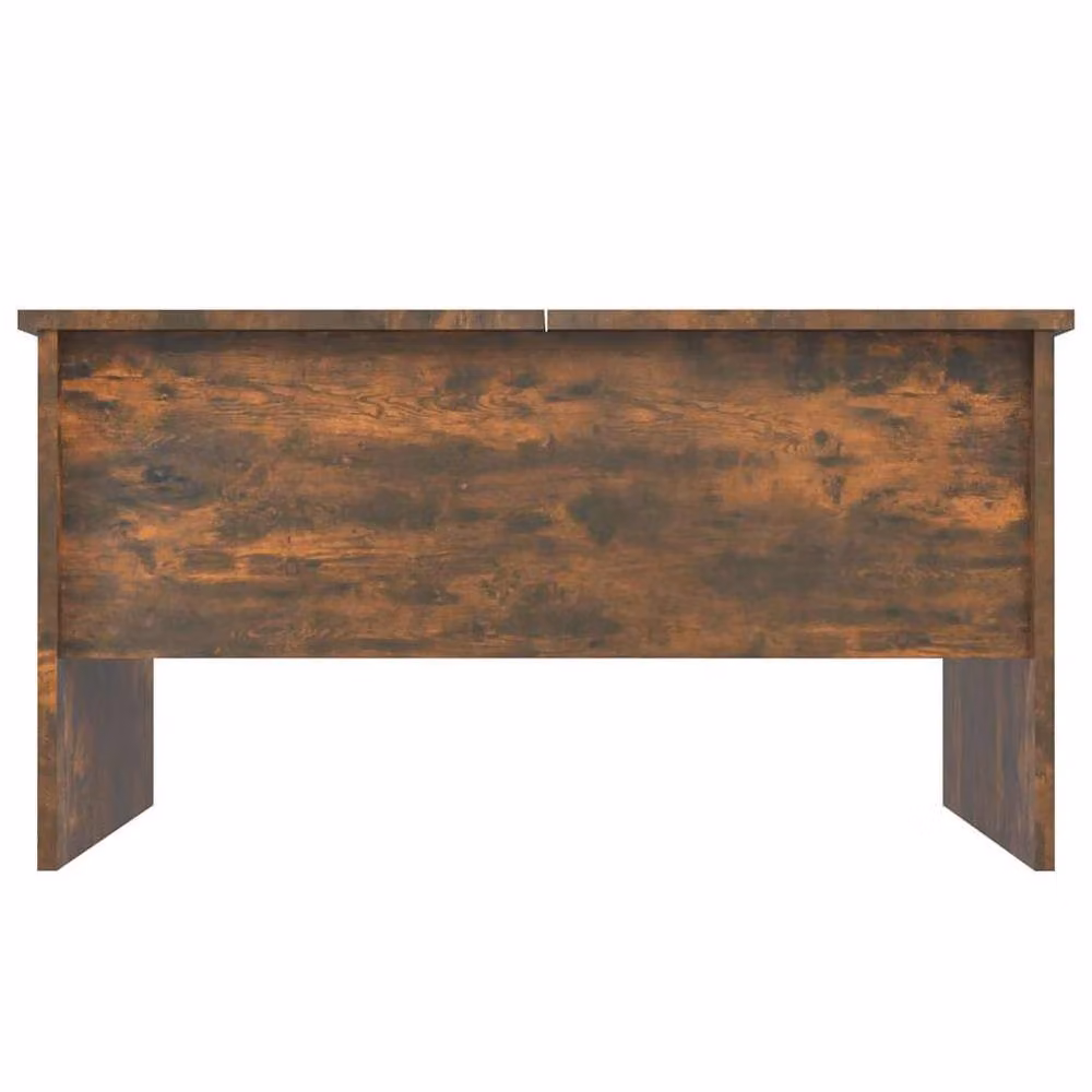 Berkfield Home Modern Rectangular Coffee Table in Smoked Oak Brown with Lift Mechanism, W/D/H: 80 x 50 x 42.5 cm – 3