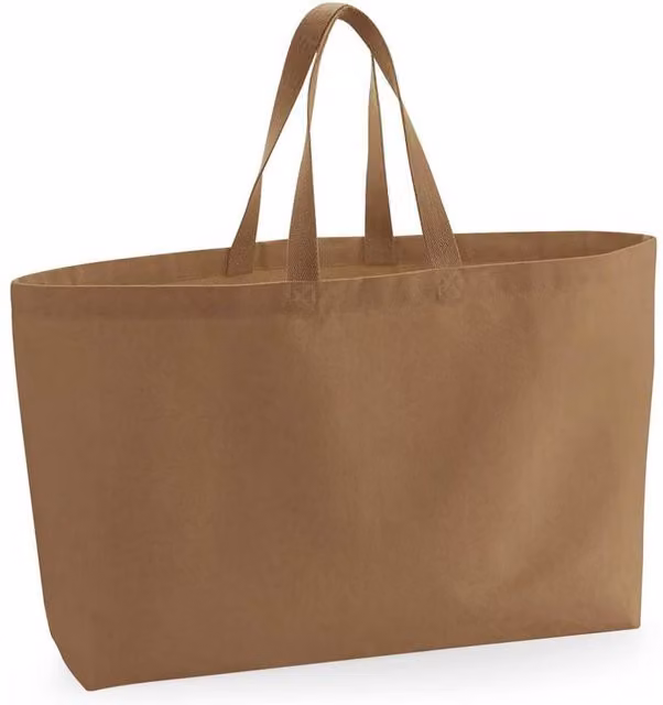 Westford Mill Canvas Oversized Tote Bag in Brown, W/D/H: 41.0 x 16.0 x 56.0 cm – 1