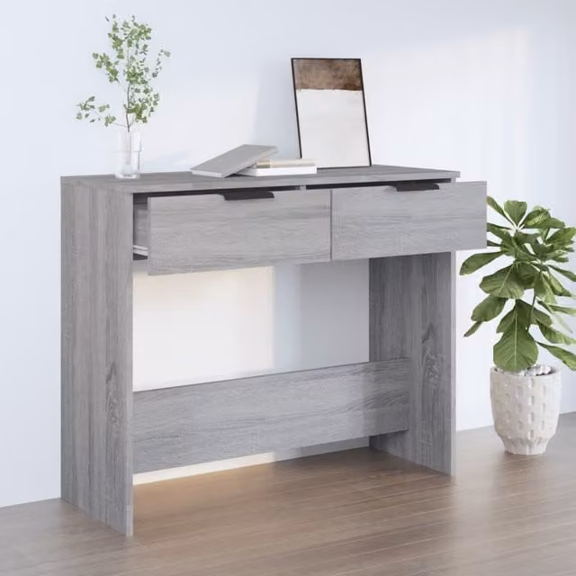Berkfield Home Grey Sonoma Console Table, W/D/H: 90 x 36 x 75 cm – 1