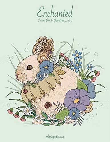 Createspace Enchanted Coloring Book for Grown-Ups 1, 2 & 3, Multicolour