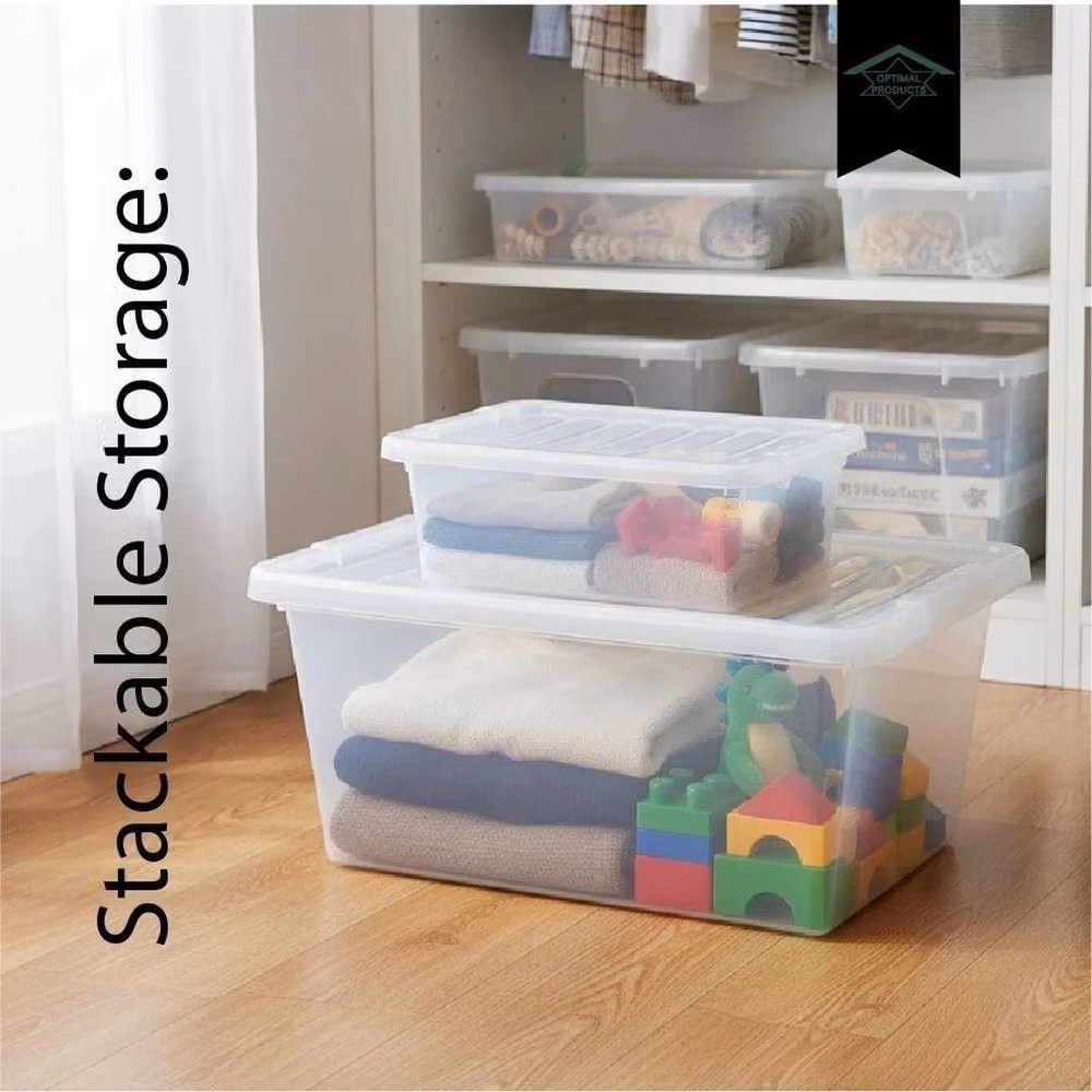 SPETLEK Large Transparent Plastic Storage Box with Lid – 2