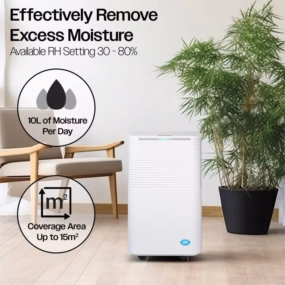 Prem-i-Air 10L Compressor Dehumidifier in White – 2