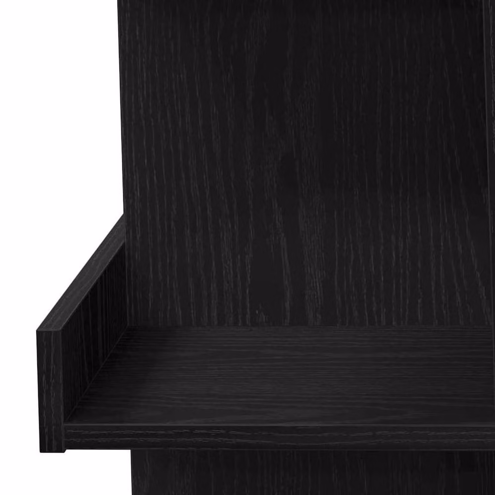 Berkfield Home Black Oak Bar Table with Storage Rack, W/D/H: 100 x 50 x 101.5 cm – 6