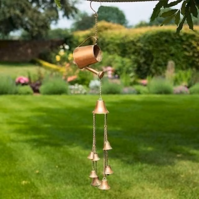 KDMD Metal Watering Can Windchime in Bronze
