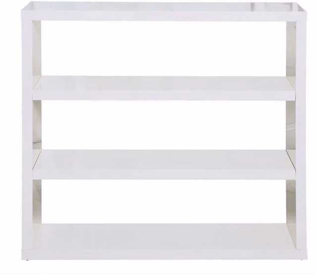 LPD Home Puro High Gloss White Bookcase