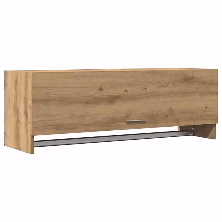 Berkfield Home Artisan Oak Wardrobe in Brown, W: 100 cm, D: 32.5 cm, H: 35 cm