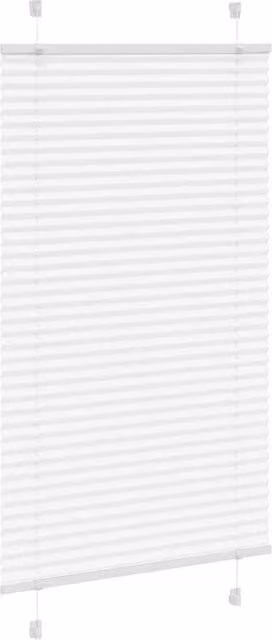 Berkfield Home Single Pleat Fabric Blind in White, W: 75 cm, H: 150 cm