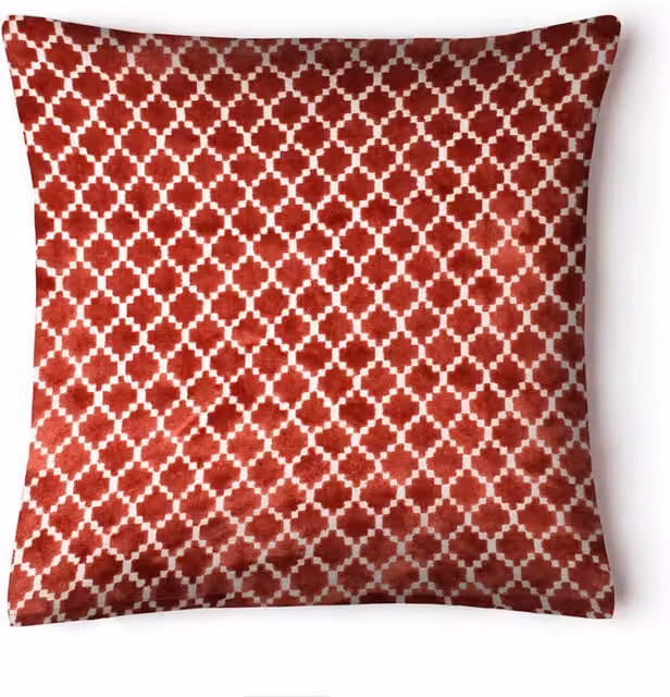Intimates Modern Graphic Square Cushion in Red
