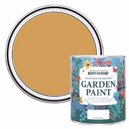 Rust-Oleum Watercolour Garden Paint, Yellow, Matt Finish, 0.75 l
