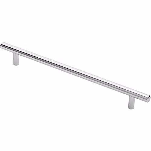Loops Round T-Bar Cabinet Pull Handle in Chrome, 284 mm Length with 224 mm Fixing Centres
