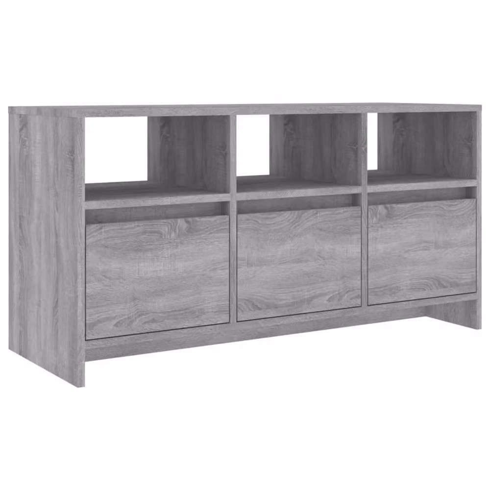 Berkfield Home Grey Sonoma TV Cabinet, W: 102 cm, D: 37.5 cm, H: 52.5 cm – 2
