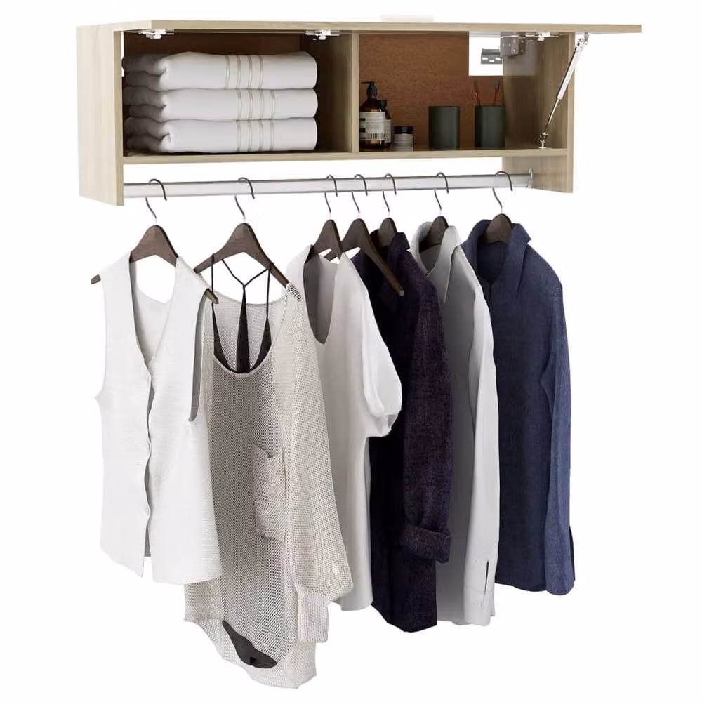 Berkfield Home Sonoma Oak Wardrobe in Beige, W: 100 cm, D: 32.5 cm, H: 35 cm – 3