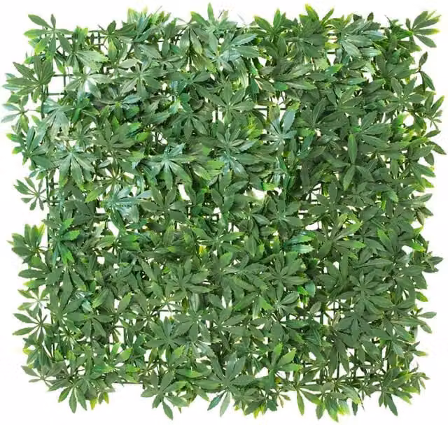 Primrose Green Acer Artificial Outdoor Hedge, 16 Panels, W/H: 50 x 50 cm