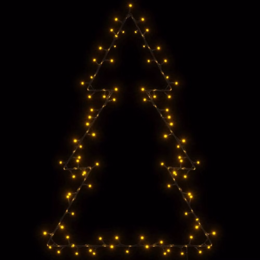 Berkfield Home Christmas Tree Silhouette LED Lights, 115 LEDs, Warm White, Black – 3
