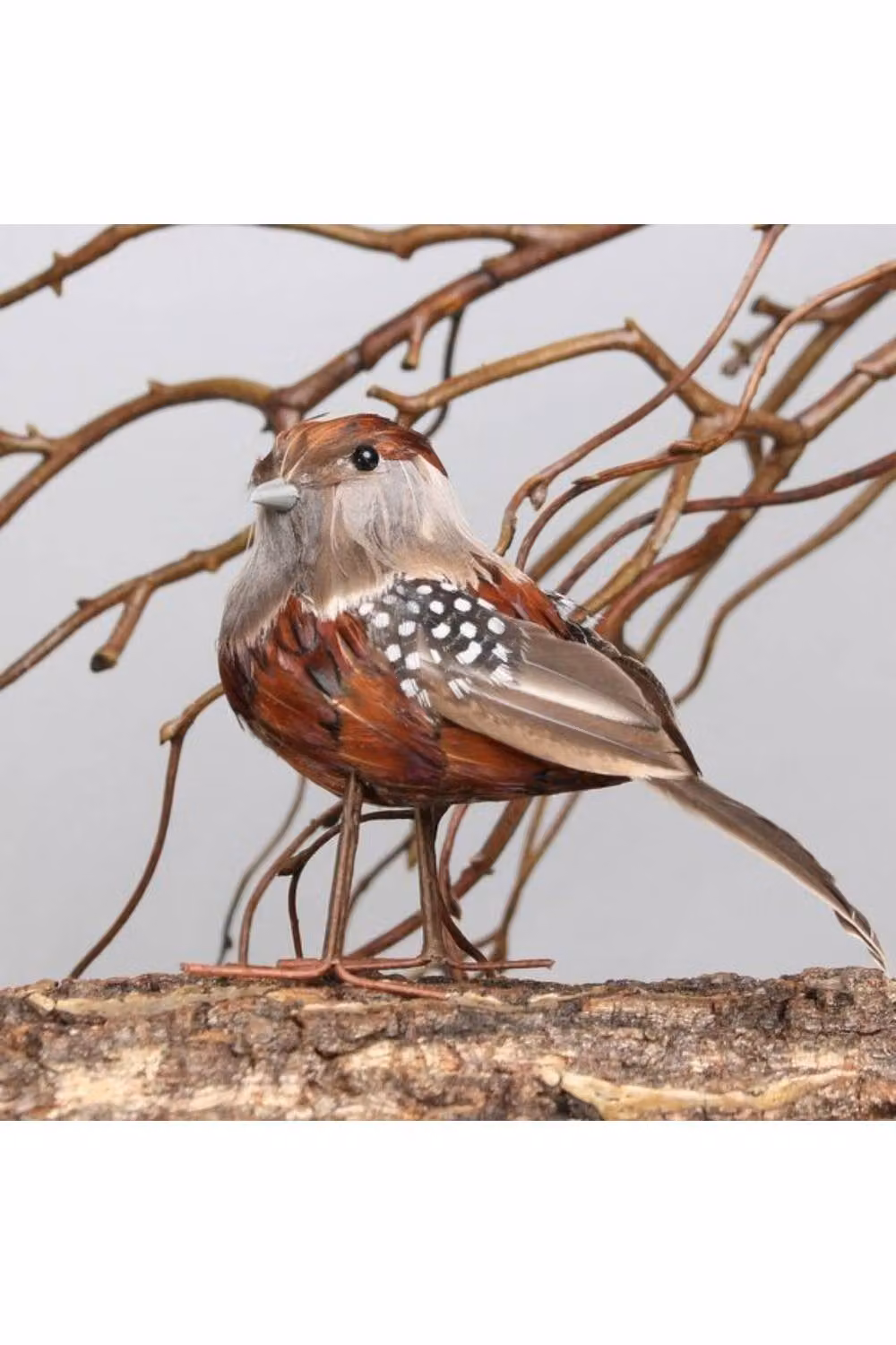 KDMD Ornamental Chaffinch Bird Figure, 2 Pack, Orange – 2