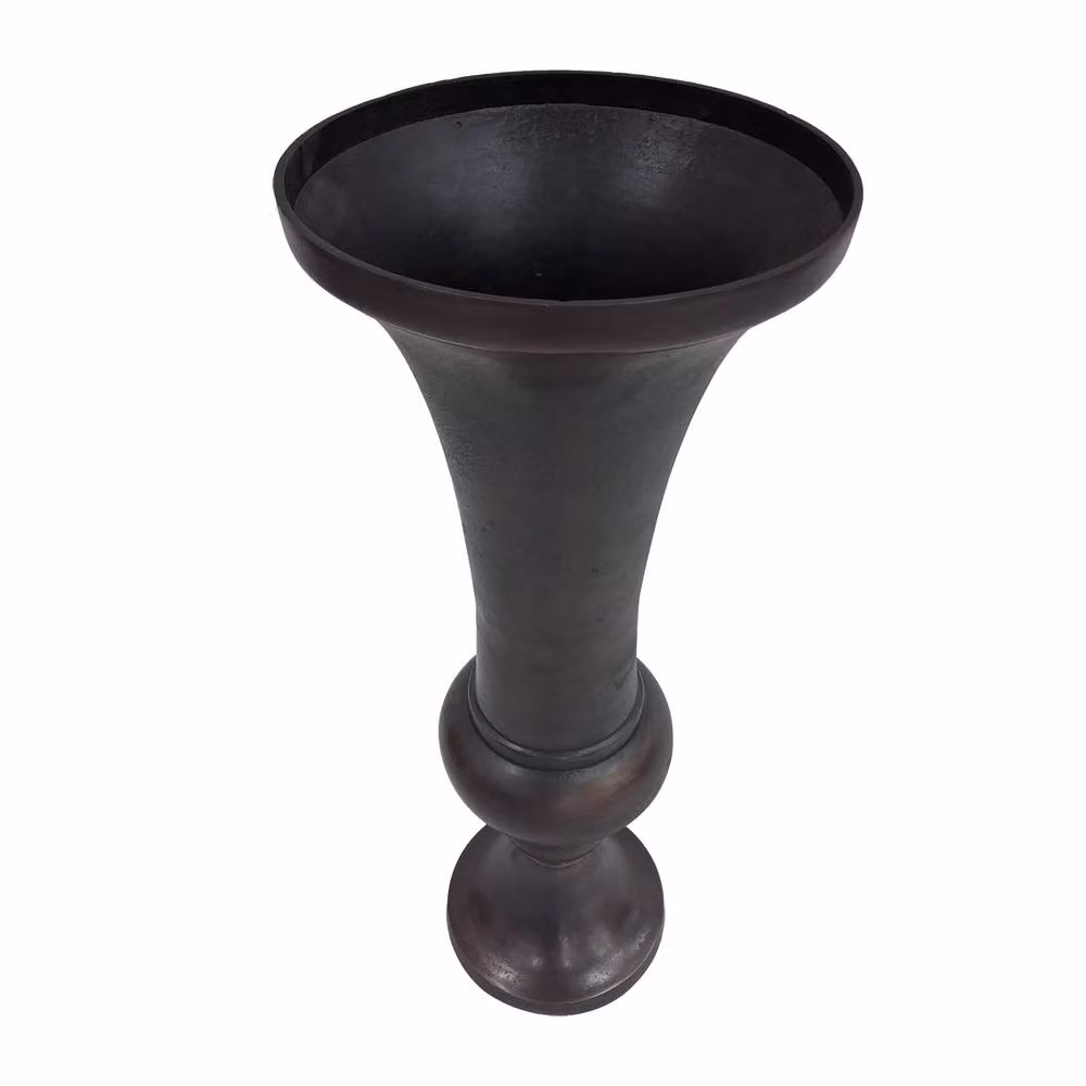 Libra Interiors Brockley Antique Bronze Metal Planter, Height: 72 cm, Diameter: 26 cm – 2