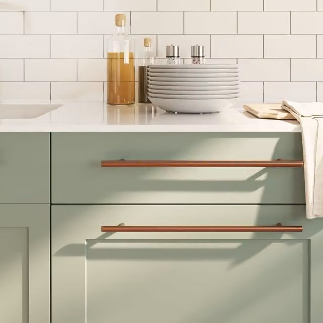 Berkfield Home Stainless Steel Bar Cabinet Handles, 20 Pack, Bronze and Brown, Length: 32 cm