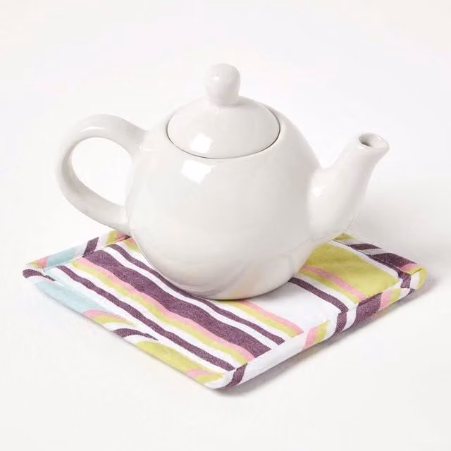 Homescapes Purple Cotton Pot Holder Glove