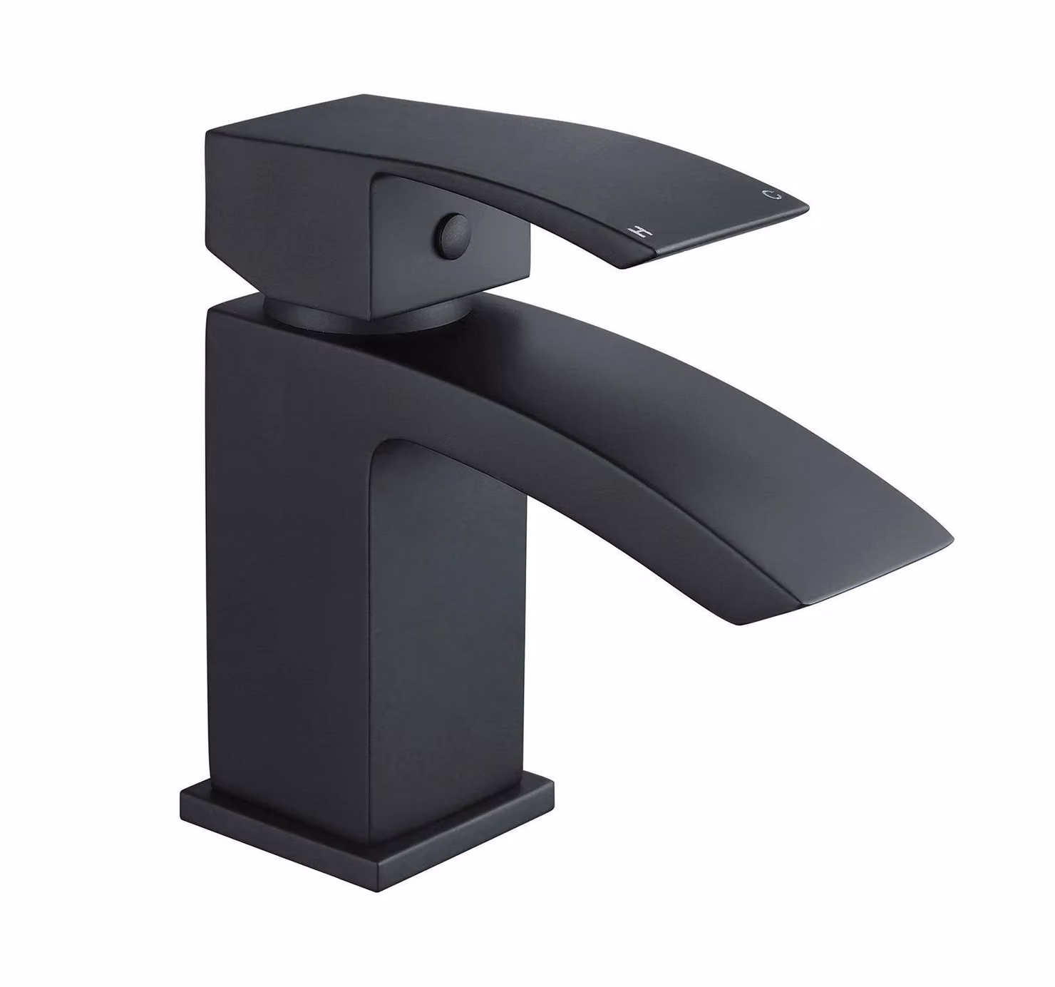 Nes Home Arke Single Lever Mono Mixer Bathroom Basin Tap with Pop Up Waste in Matt Black – 2