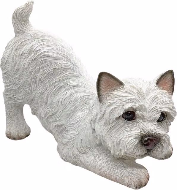 Farmwood West Highland Terrier Dog Garden Ornament, White
